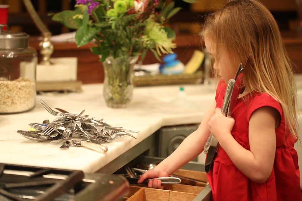 Milly Sorting Silverware