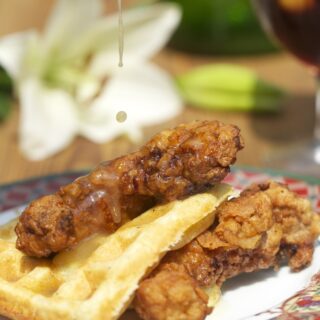 Stacy Harris' Fried Rabbit with Waffles
