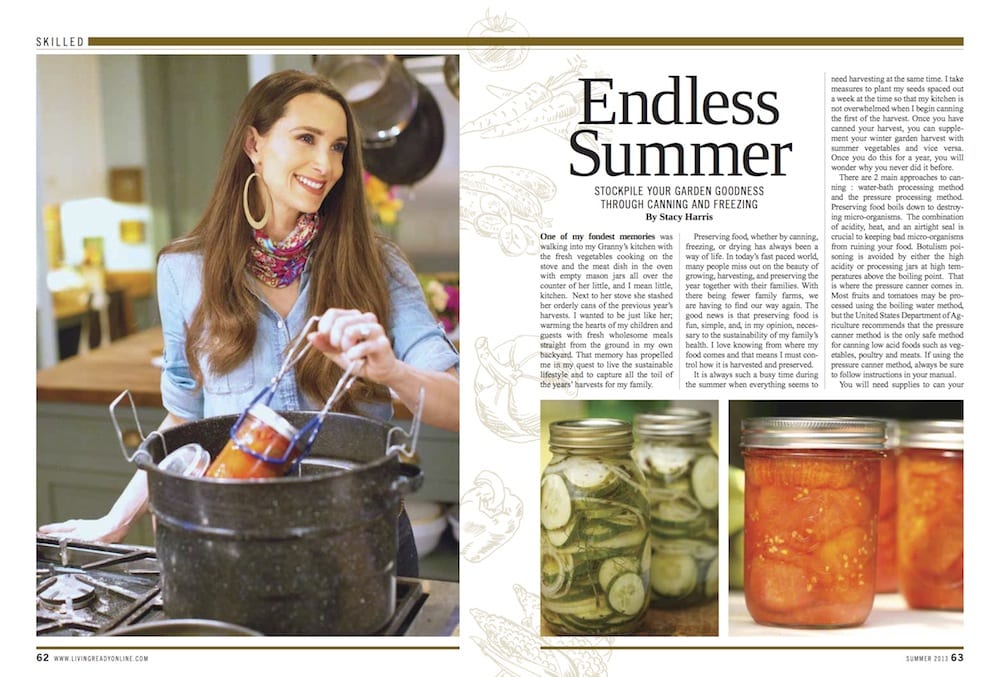 Stacy Canning Article for Living Ready
