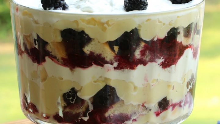 Image for Blackberry Trifle with Luscious Custard Filling