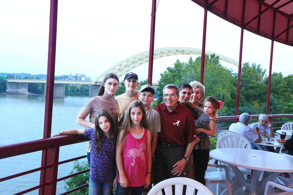 Family at Montgomery Inn in Ohio