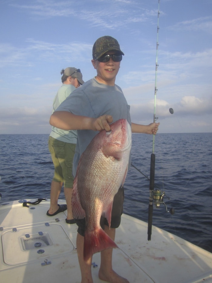 Howlett with his catch of the day!