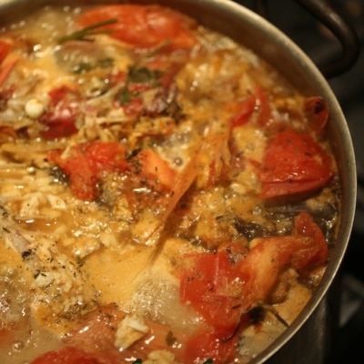 homemade fish stock
