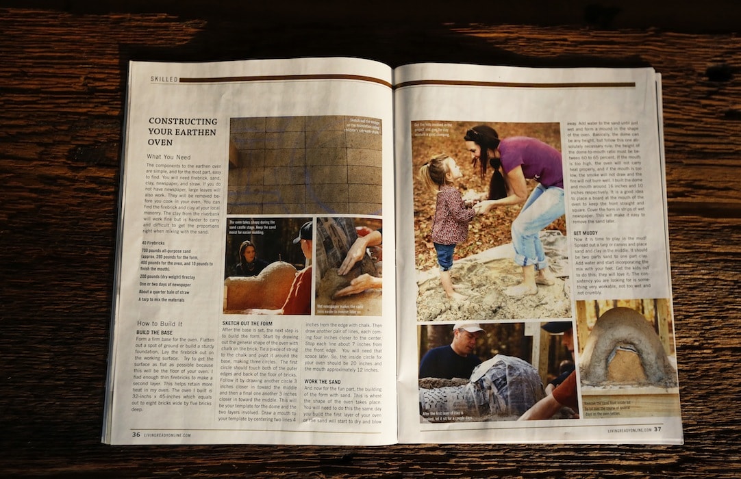 We had so much fun making the earthen oven as a family!