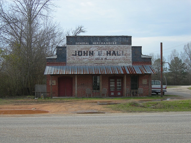 This general store still remains in the rural South. It is about 10 miles or so from my house. I just love riding by this nostalgic store.
