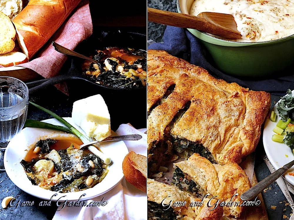 Kale is an incredible versatile ingredient! You are going to love the soups, pastries, and other scrumptious recipes made from kale. You can interchange collards, spinach or other greens for kale in most recipes.