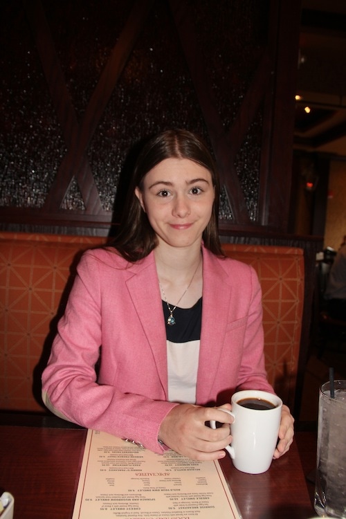 I am having a great time at breakfast with Graylyn!