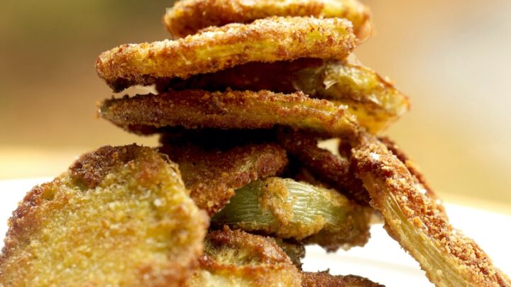 Stacked Fried Green Tomatoes