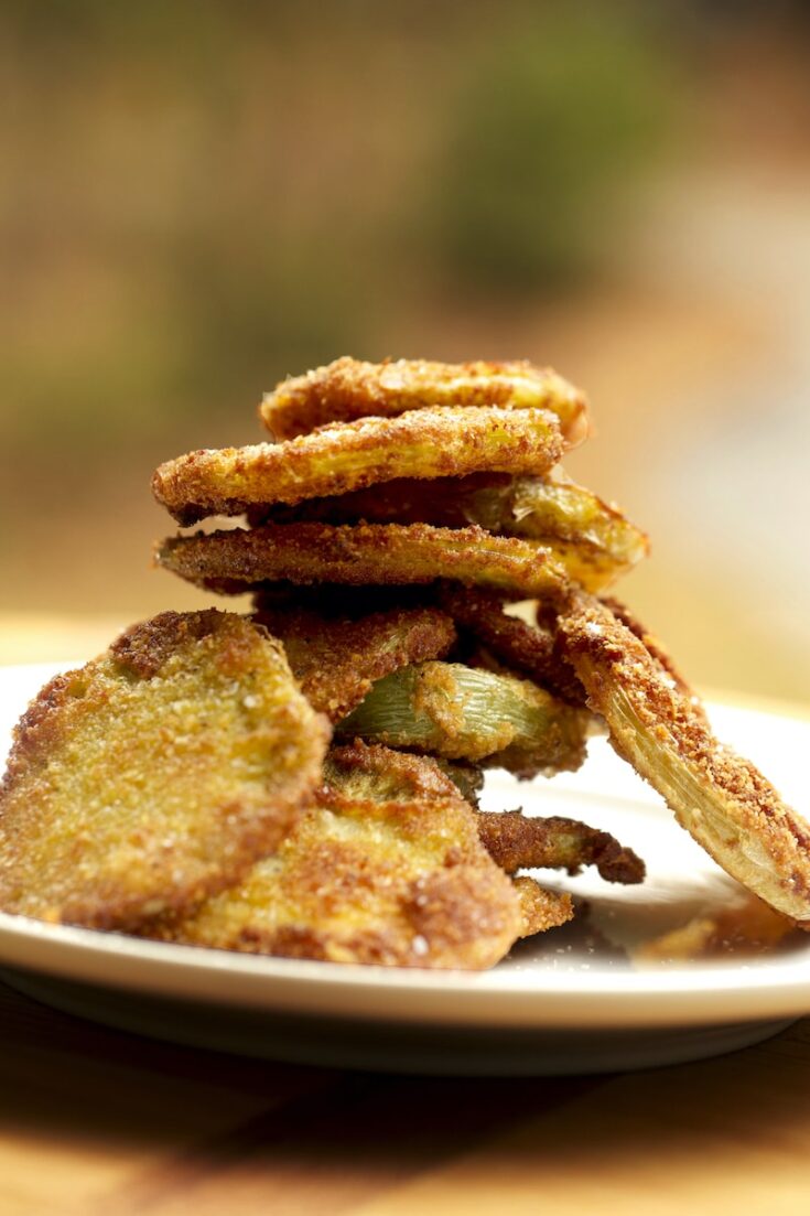 Stacked Fried Green Tomatoes