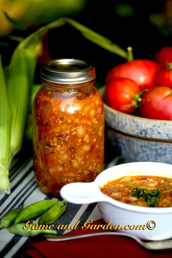 Granny's Homemade Soup is fantastic to can and have on hand during the cold months. You need a pressure canner for soups, fruits, and vegetables that are low in acid.