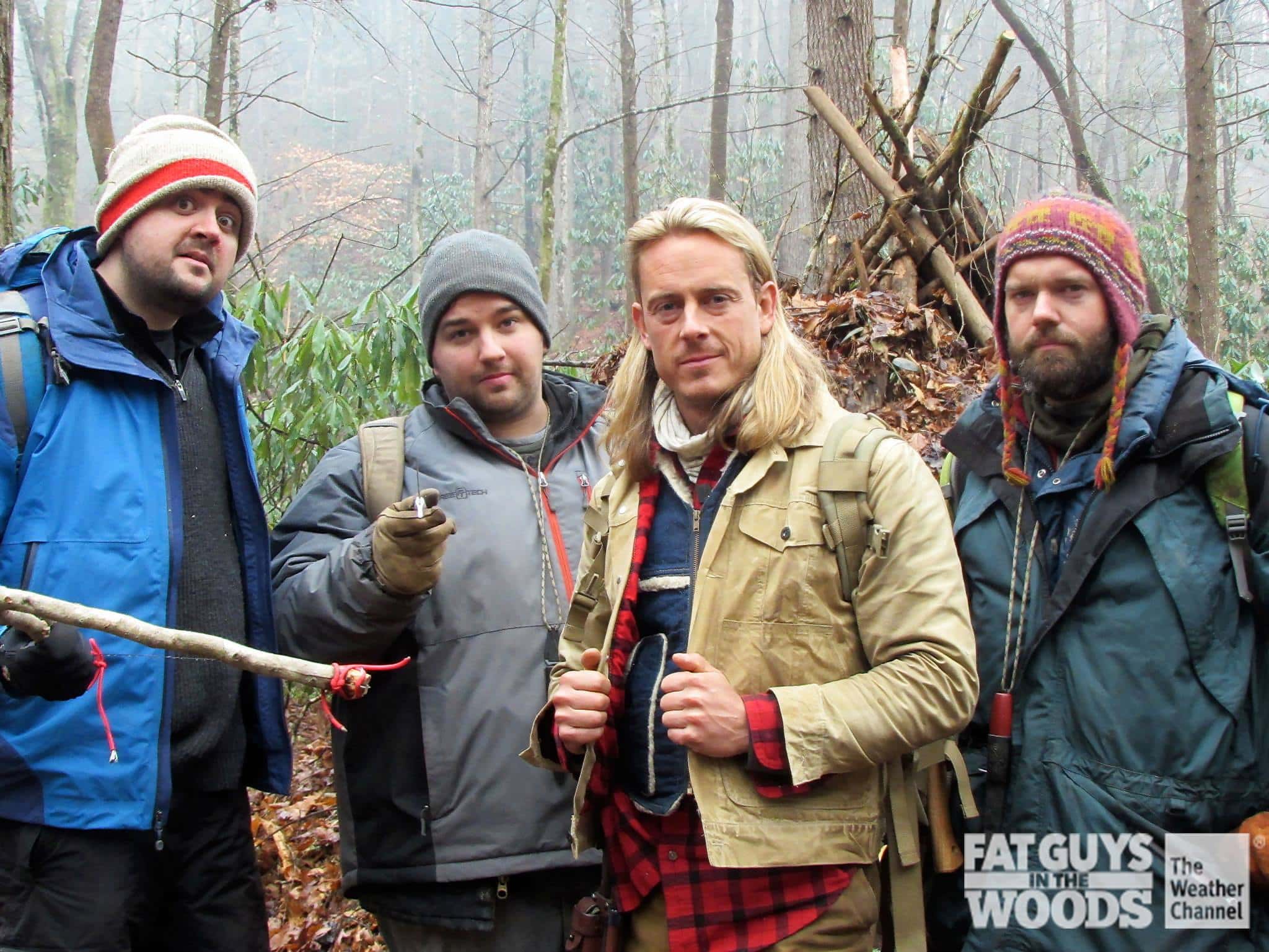 Creek with First Group of "Fat Guys" in the Woods! These guys are great!