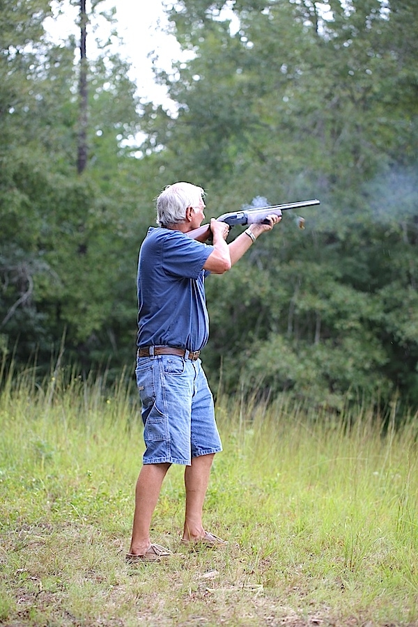 All the family participates in skeet shooting! What a fun day! 