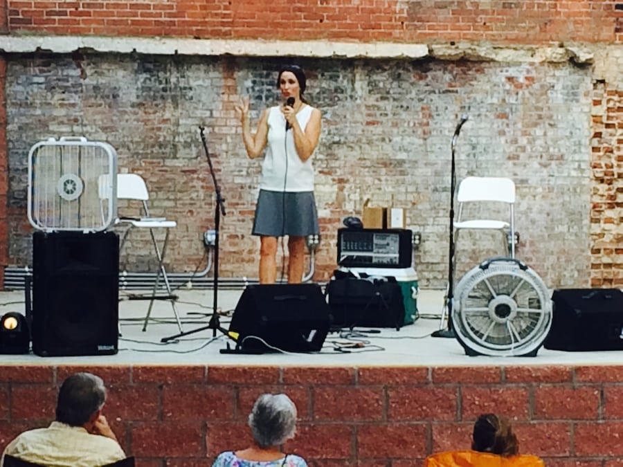 The acoustics are great in old open-air buildings..most anyway. 