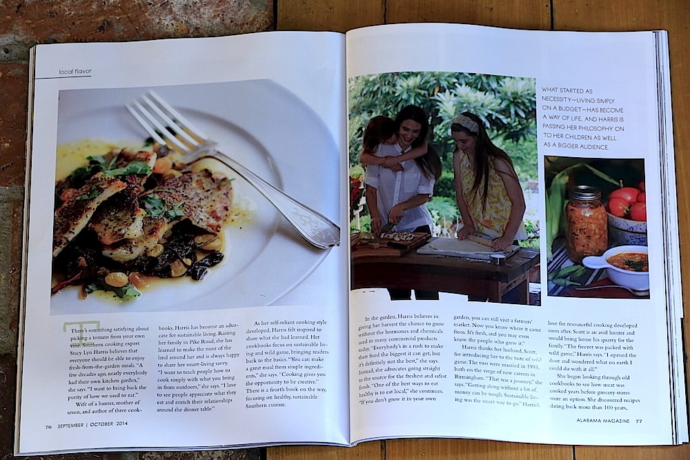 Stacy Lyn in Alabama Magazine, "I want to bring back the purity of people used to eat."