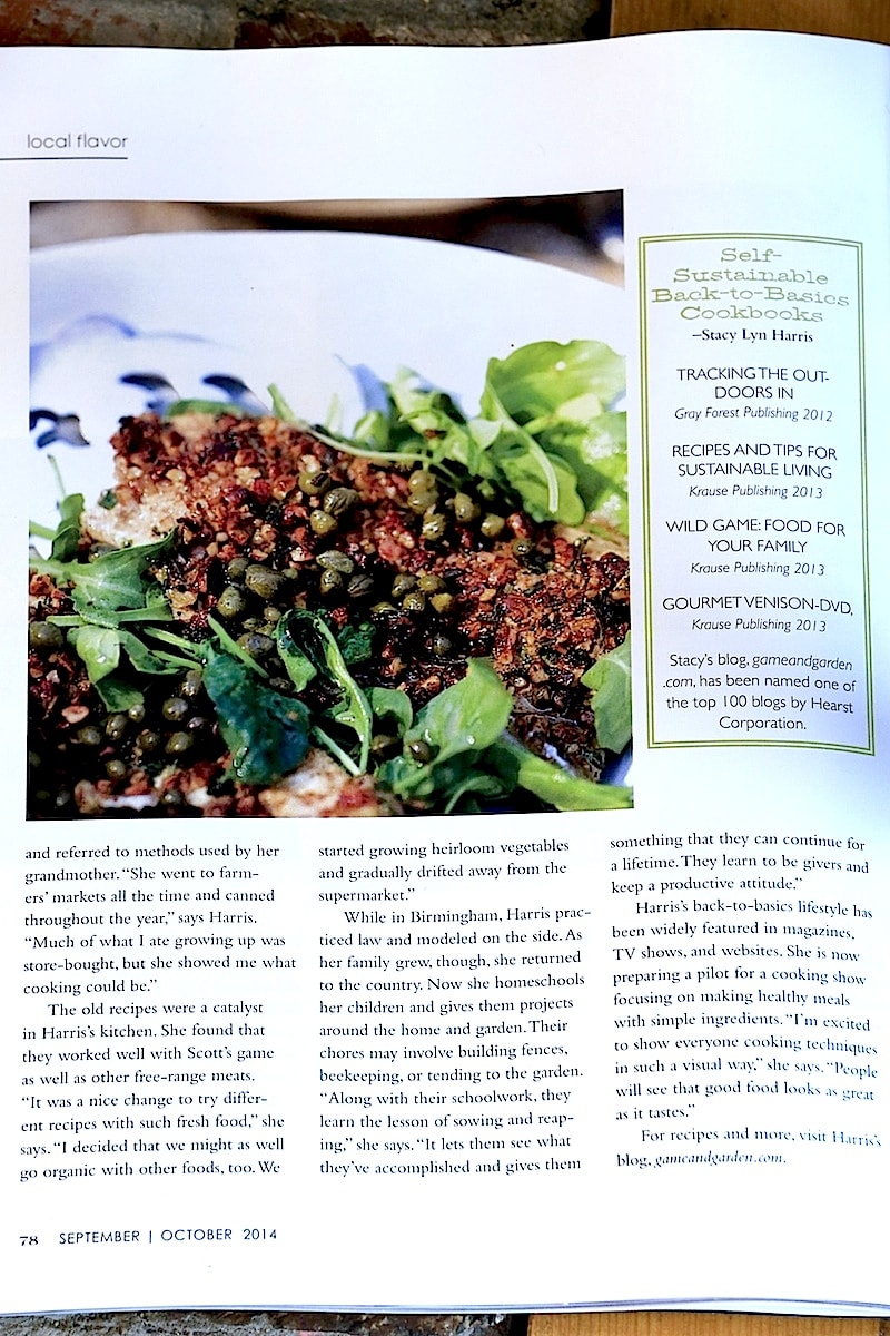 Stacy Lyn shares with Alabama Magazine, "We started growing heirloom vegetables and started drifting away from supermarkets."