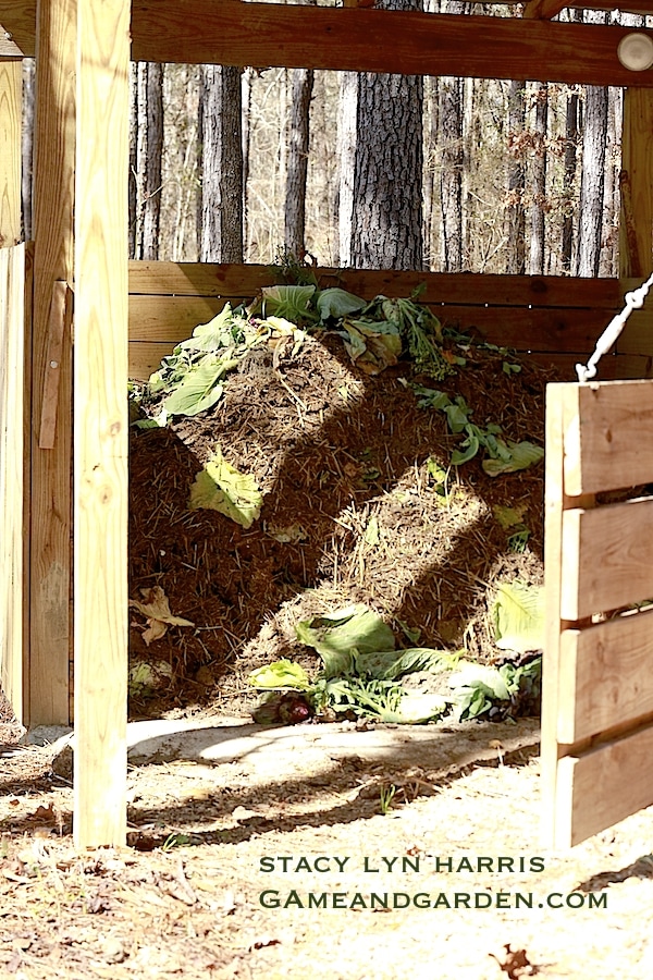Having your compost pile next to a water source will ensure keeping the optimal temperature and moisture level for microorganisms to to do their work in breaking down the organic matter.