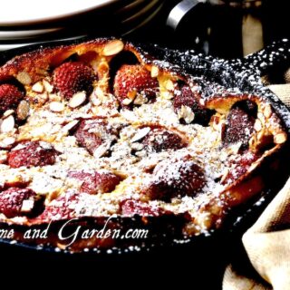 Strawberry Clafoutis really should be a staple on everyone's table. It's easy, beautiful, and tasty!