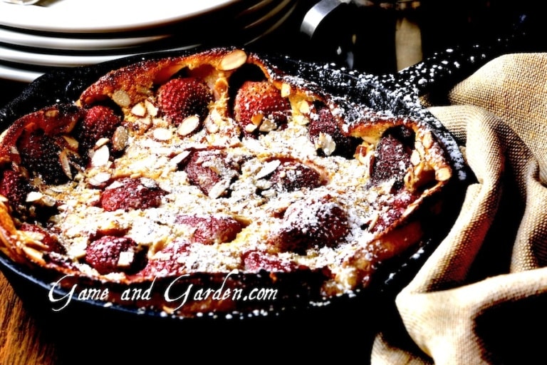Strawberry Clafoutis really should be a staple on everyone's table. It's easy, beautiful, and tasty!