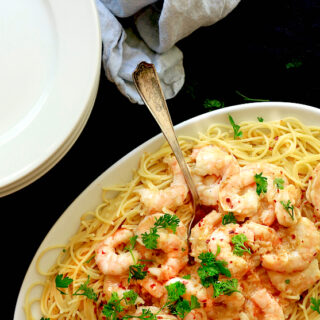 Garlicky Shrimp Scampi has very few ingredients so every ingredient needs to be as impressive as possible.