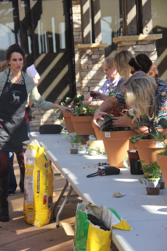 Stacy Lyn Harris teaches an herb class.
