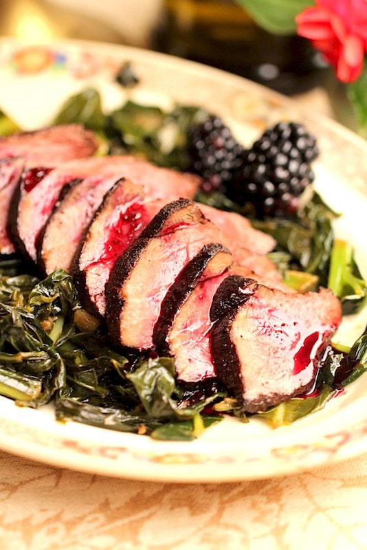 Image for Cocoa Crusted Venison with Berry Reduction