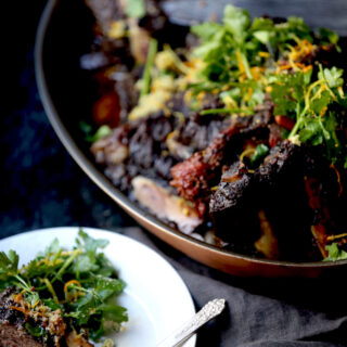 Braised Short Ribs with Ginger Gremolata
