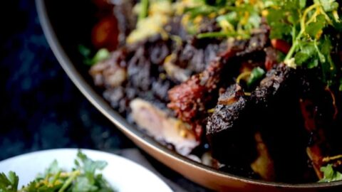 Braised Short Ribs with Ginger Gremolata
