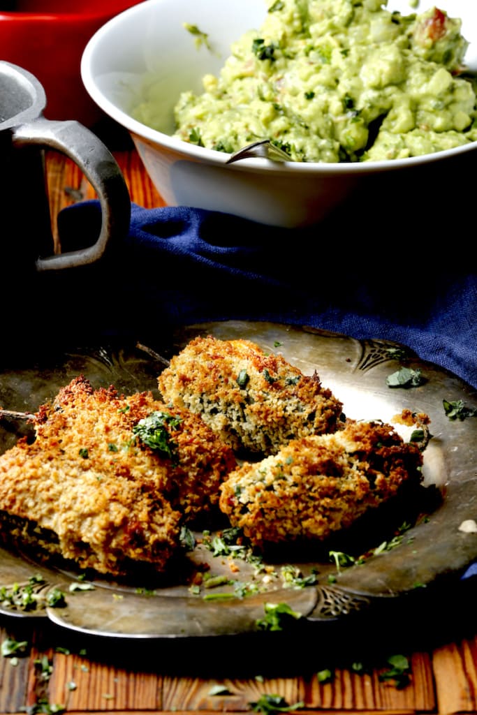 These Baked Jalapeño Poppers have an amazing coating of Panko crumbs that stay deliciously crunchy!