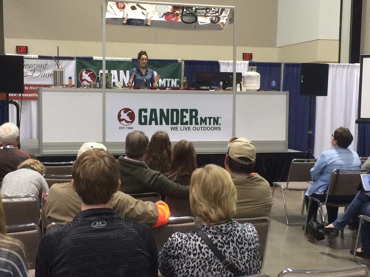 Stacy Lyn cooks Southern style quail at Pheasant Fest and Quail Classic in Kansas City, Missouri!