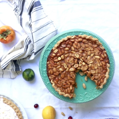 Stacy Lyn's Alabama Peanut Pie - Peanuts are grown in Alabama and ALAGA Syrup from Montgomery, Alabama. What could be more regional?