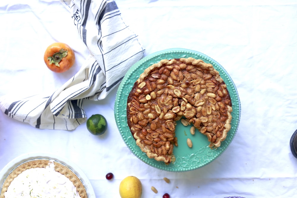 Stacy Lyn's Alabama Peanut Pie - Peanuts are grown in Alabama and ALAGA Syrup from Montgomery, Alabama. What could be more regional?