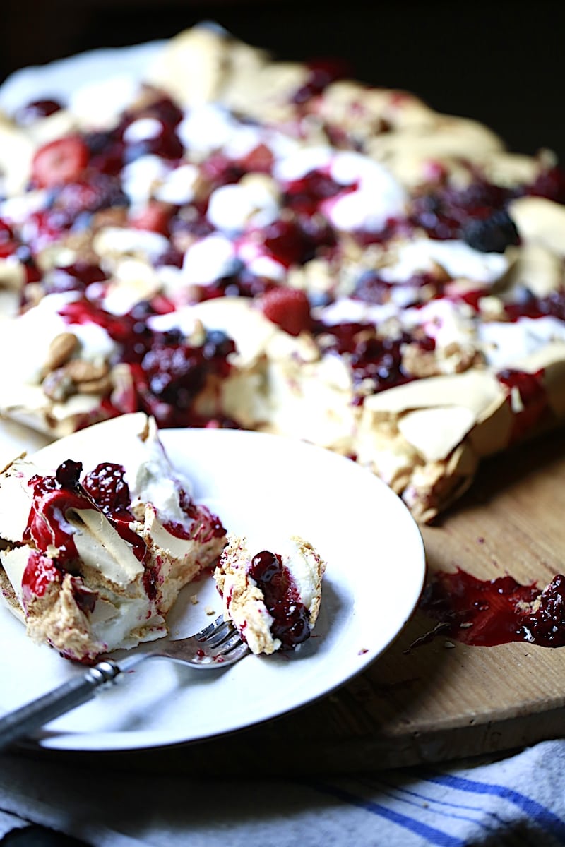 You can make this dessert with frozen berry mix.