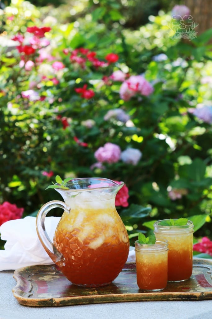 Southern Peach Tea is a mainstay in a Southern Home!! Easy to make and super refreshing!