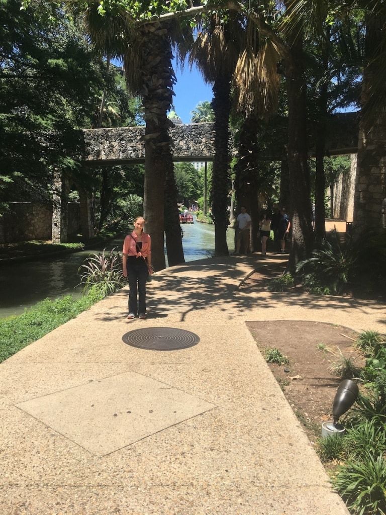 Having a fantastic time with my daughter after a long day of filming in San Antonio