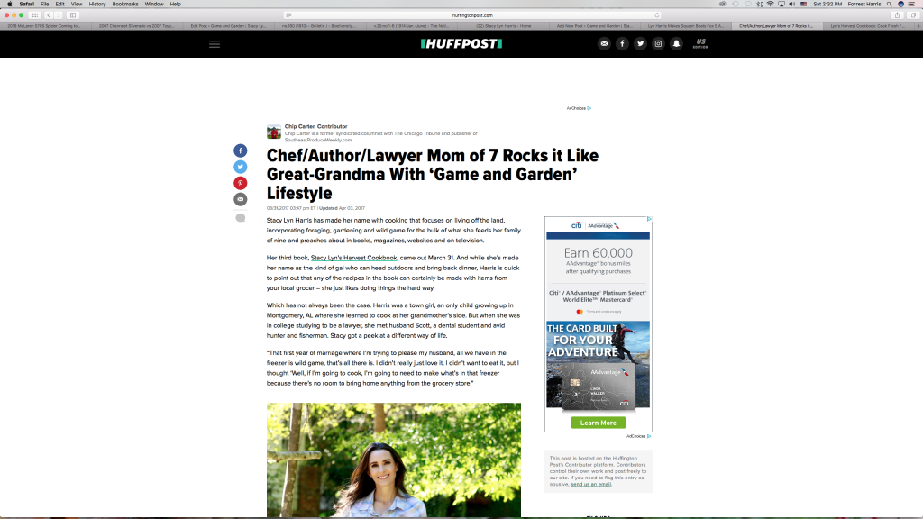 Stacy Lyn interviewed for Huffington Post