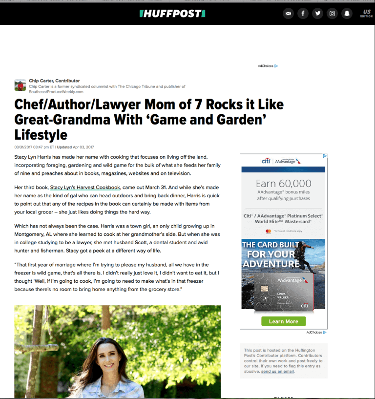 Stacy Lyn interviewed for Huffington Post