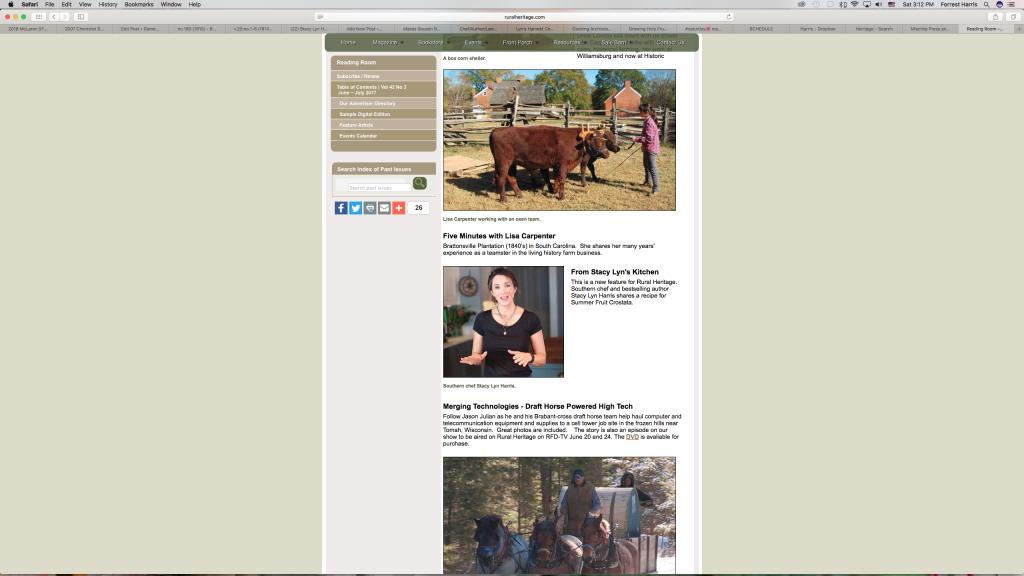 Stacy Lyn Harris on Rural Heritage TV