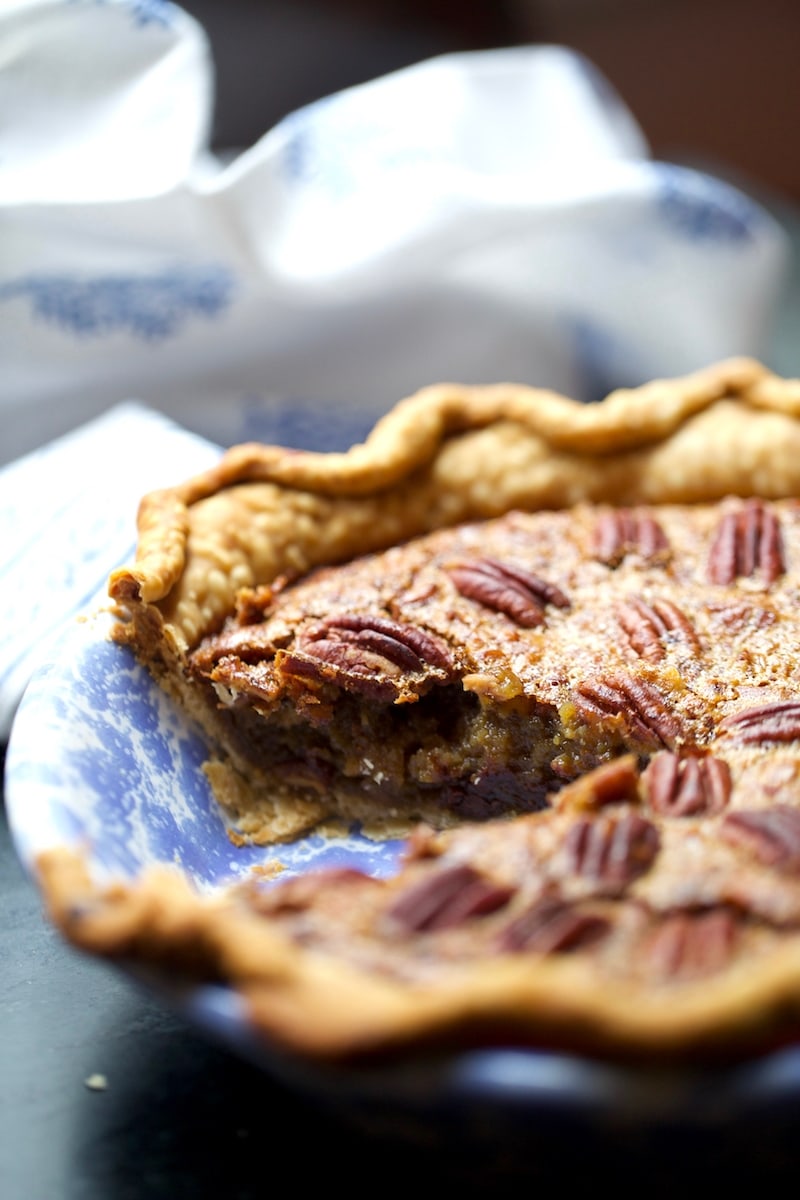 Stacy Lyn's Simple Southern Pecan Bourbon Pie with Chocolate Chips