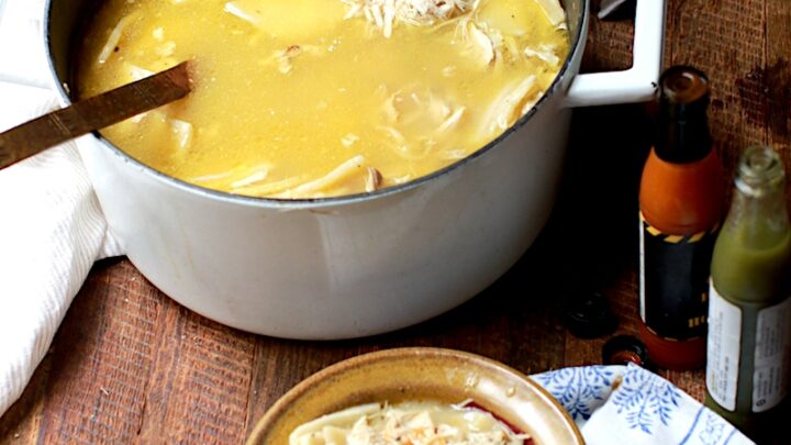 Chicken and Dumplings is such a comfort food. With homemade stock (it has very real healing properties) to the creamy dumplings and tasty chicken, it's one of my favorites.