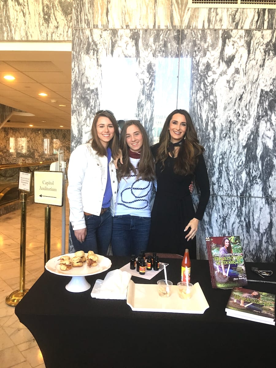 Stacy Lyn and daughters/assistants at Goat Hill Museum Book Signing.