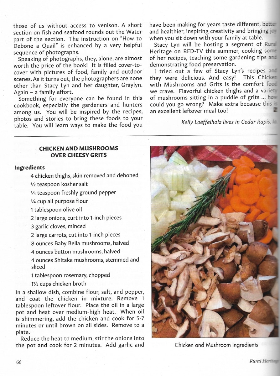 Rural Heritage Magazine Features Stacy Lyn Harris - Recipes