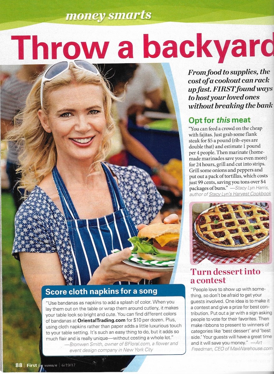 First for Women - Stacy Lyn Harris gives tips for simple economic dishes for July 4th Celebration.