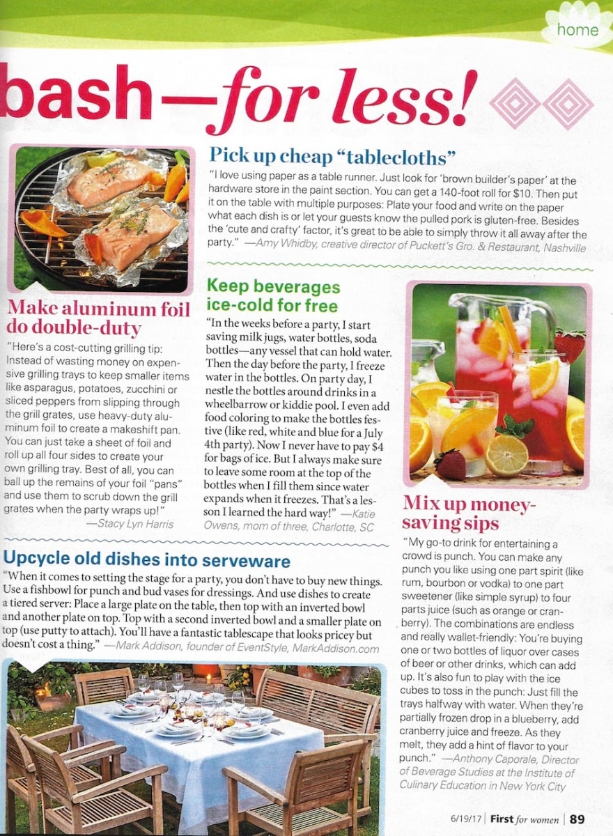 Stacy Lyn Harris shares holiday tips for a relaxed, flavorful, and economical Independence Day!