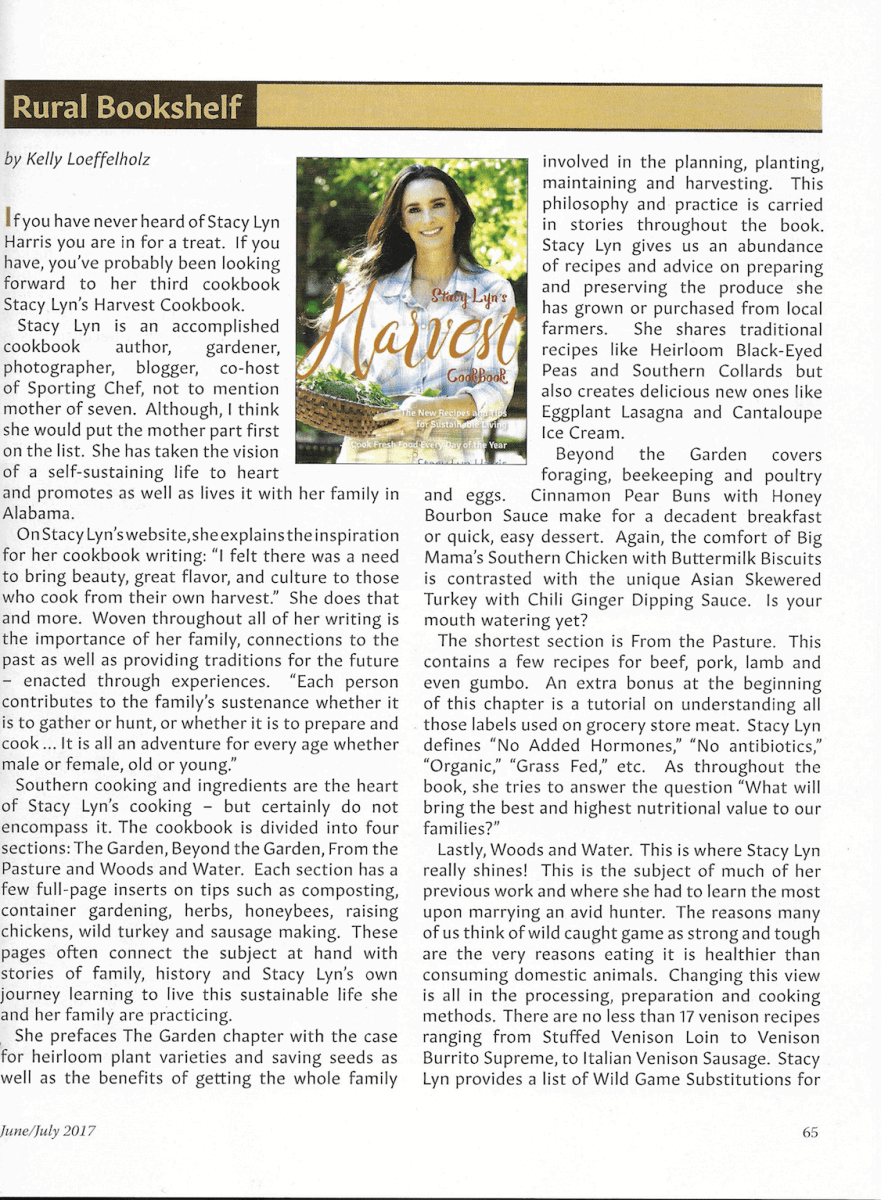 Rural Heritage Feature Article - Stacy Lyn Harris