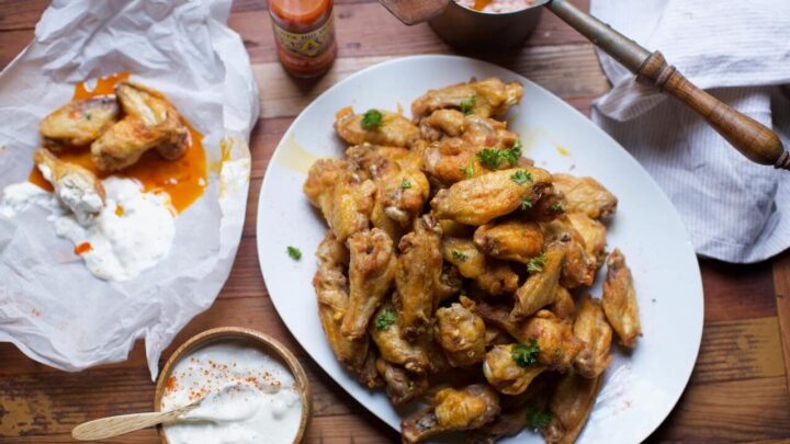 Image for Spicy Chicken Wings with Blue Cheese Dressing