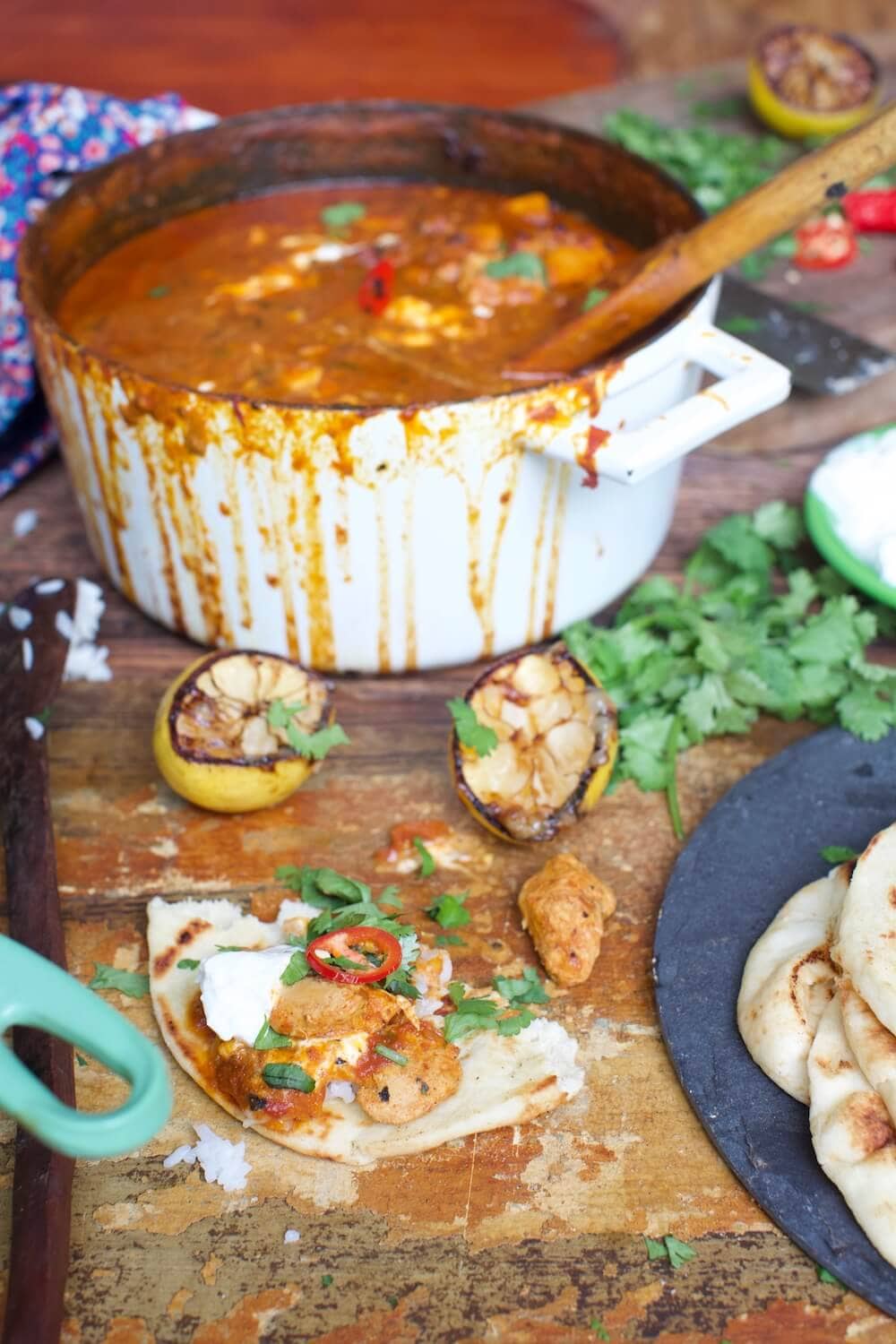 southern twist on tikka masala with venison and turkey