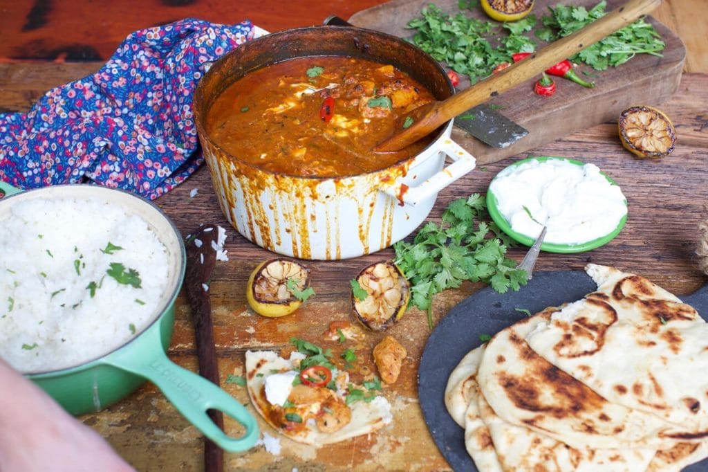 southern twist on classic tikka masala with venison and turkey