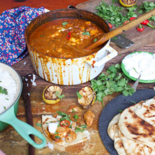 southern twist on classic tikka masala with venison and turkey