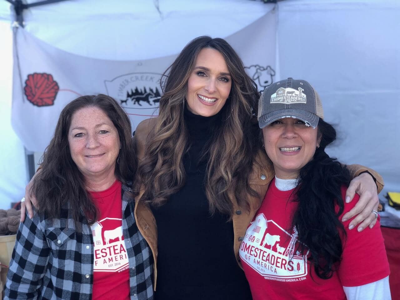 Stacy Lyn Harris with Janet Garman from Timbercreek Farmer and Ann Accetta-Scott from Finally a Farm Girl