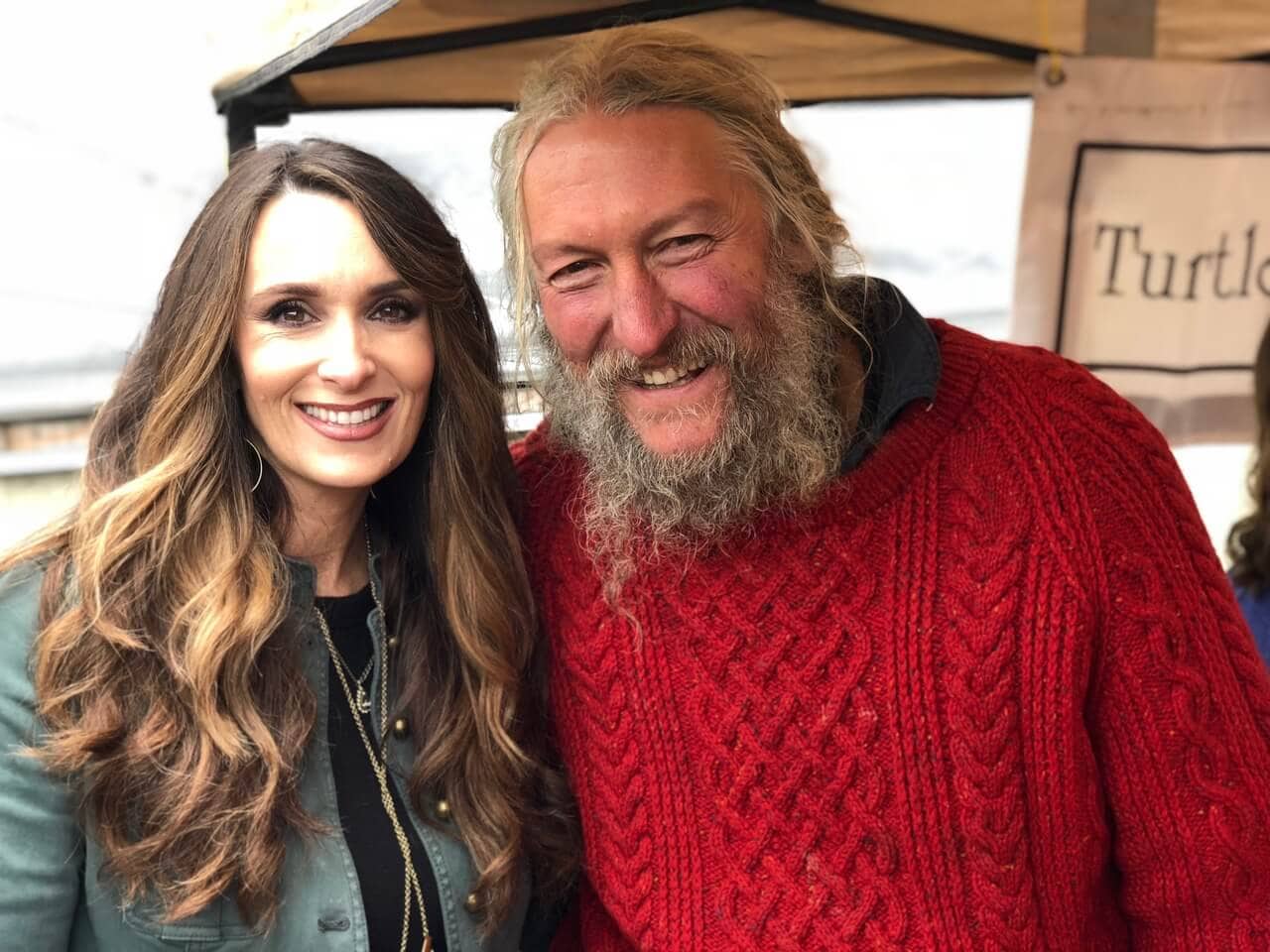 Stacy Lyn Harris with Eustace Conway from Mountain Men on the History Channel